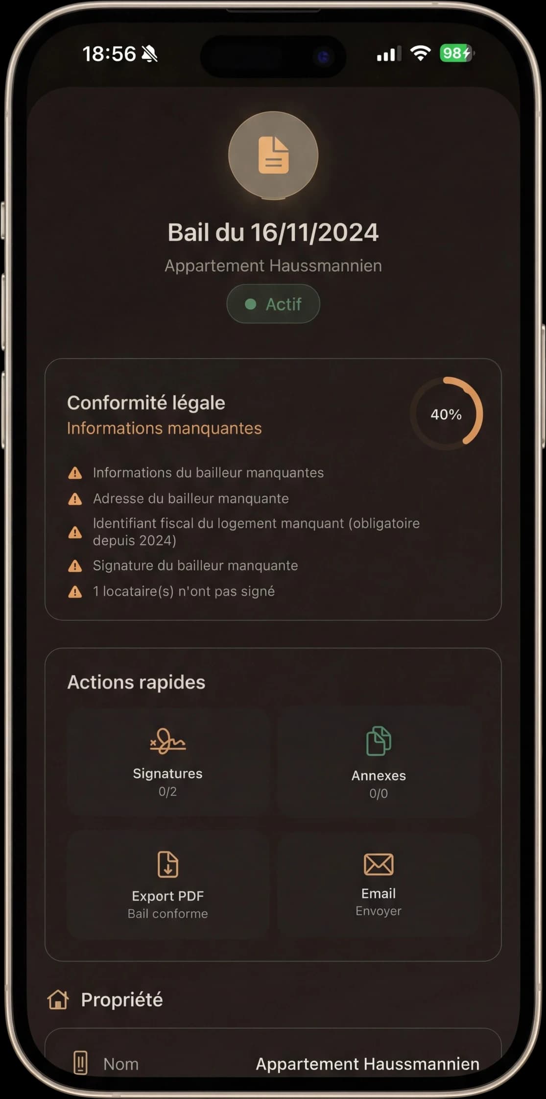 Génération de contrat de bail conforme à la législation française 2024