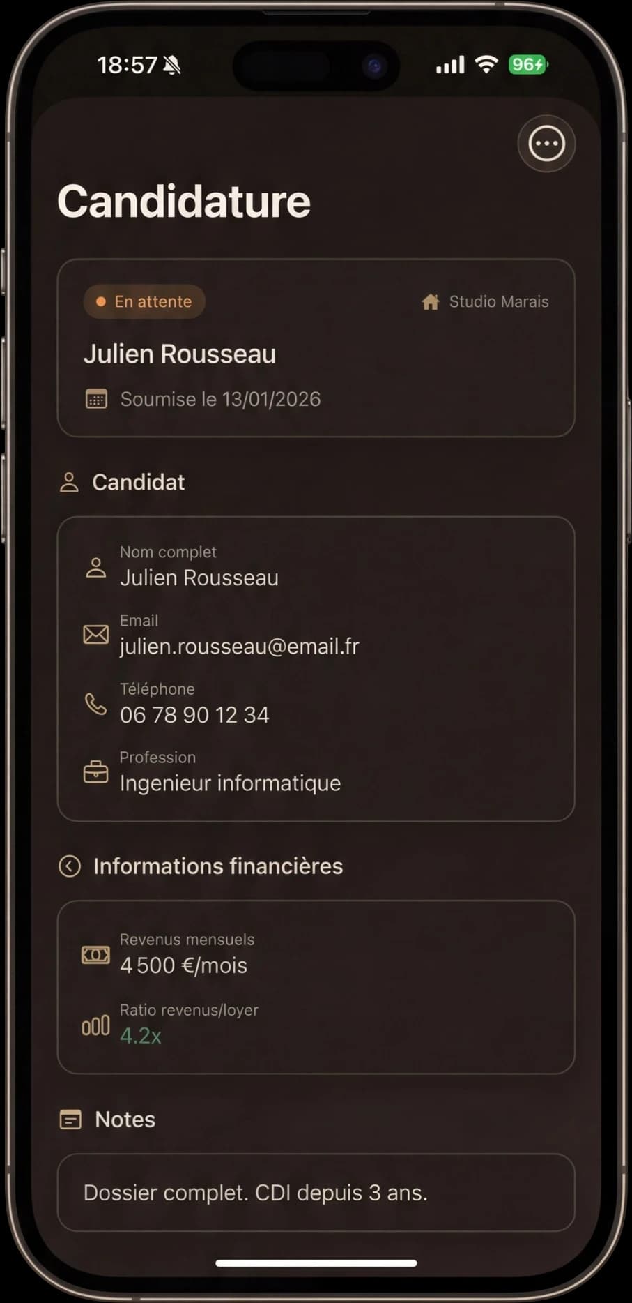Gestion des candidatures locatives et dossiers de location